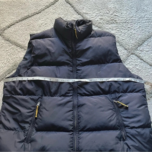 J Crew puffer vest navy blue down fill feather size XL - Picture 5 of 7